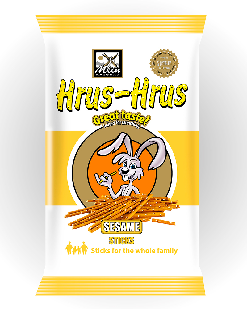 “Hrus-Hrus” pretzel sticks with Sesame (50g)